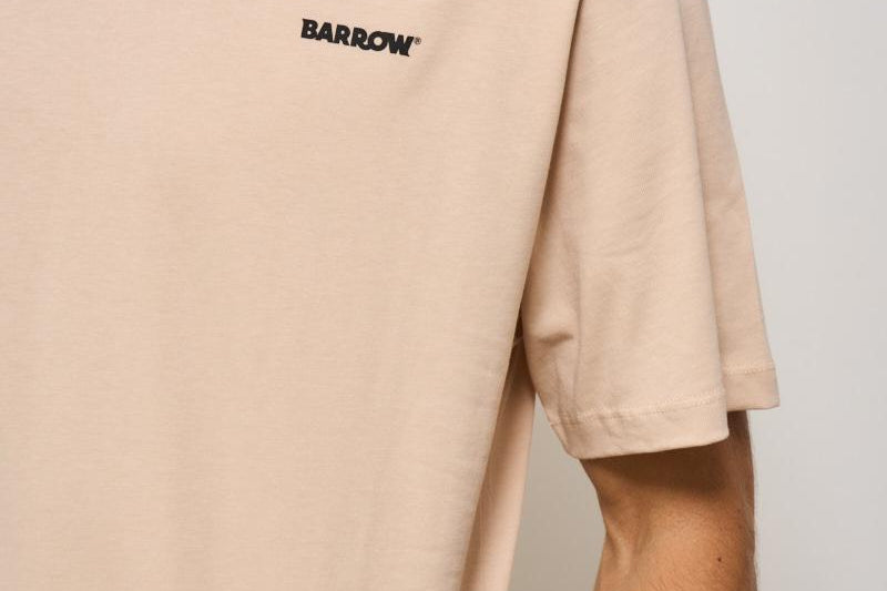 T-shirt uomo girocollo beige ATH084 092 BARROW 