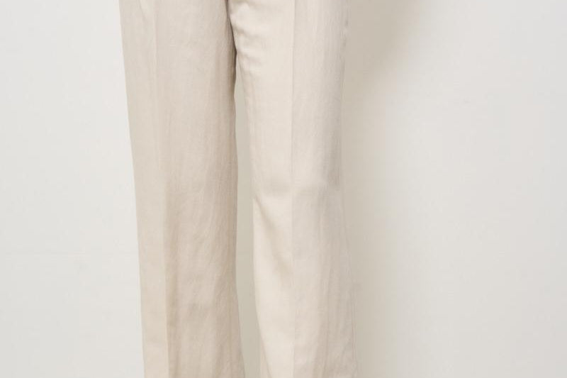 Pantalone donna panna con pinces SIMONA UB1754CHALK BERWICH 