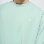 Felpa uomo girocollo verde acqua 710916689 012 RALPH LAUREN 