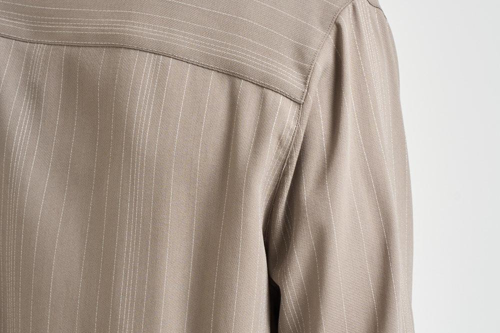 Camicia uomo a maniche corte tortora GMP02612 P00232760398 GOLDEN GOOSE 