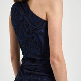 Abito donna mini Lilana con drappeggio blu RO1086FA D2K04IFADEDNIGHT ISABEL MARANT 