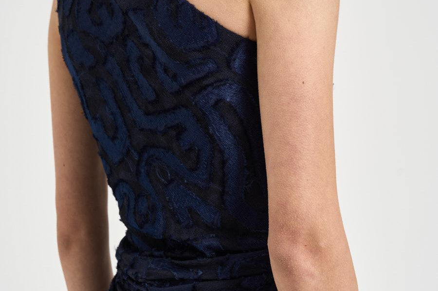 Abito donna mini Lilana con drappeggio blu RO1086FA D2K04IFADEDNIGHT ISABEL MARANT 