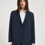 Giacca donna monopetto blu 26551 60BLUEBLACK RRD 