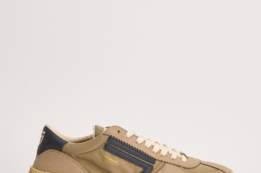 Sneakers uomo Vintage Whale in pelle verde VINTAGE GOLDENVERDE PURAAI 