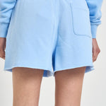 Shorts donna in felpa celeste 211965103 502 RALPH LAUREN 