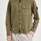 Camicia uomo 'old' effect verde 1200008 S00WNV015G STONE ISLAND 