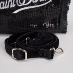 Borsa donna Vanity Mini Velvet con strass nero VANITYMINI VELV00 MC2 SAINT BARTH 