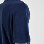 T-shirt uomo girocollo in spugna blu 710A12492 005 RALPH LAUREN 