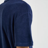 T-shirt uomo girocollo in spugna blu 710A12492 005 RALPH LAUREN 