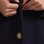 Cappotto donna Cocoon monopetto lungo nero GWP00566 P00050250486 GOLDEN GOOSE 
