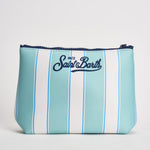 Pochette donna Aline a righe celeste e bianca ALINE 00606L MC2 SAINT BARTH 