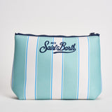 Pochette donna Aline a righe celeste e bianca ALINE 00606L MC2 SAINT BARTH 