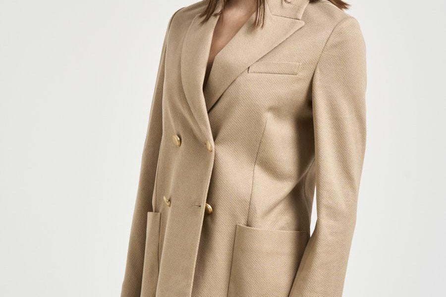 Giacca donna doppiopetto sabbia FD3961 9149 CIRCOLO 1901 