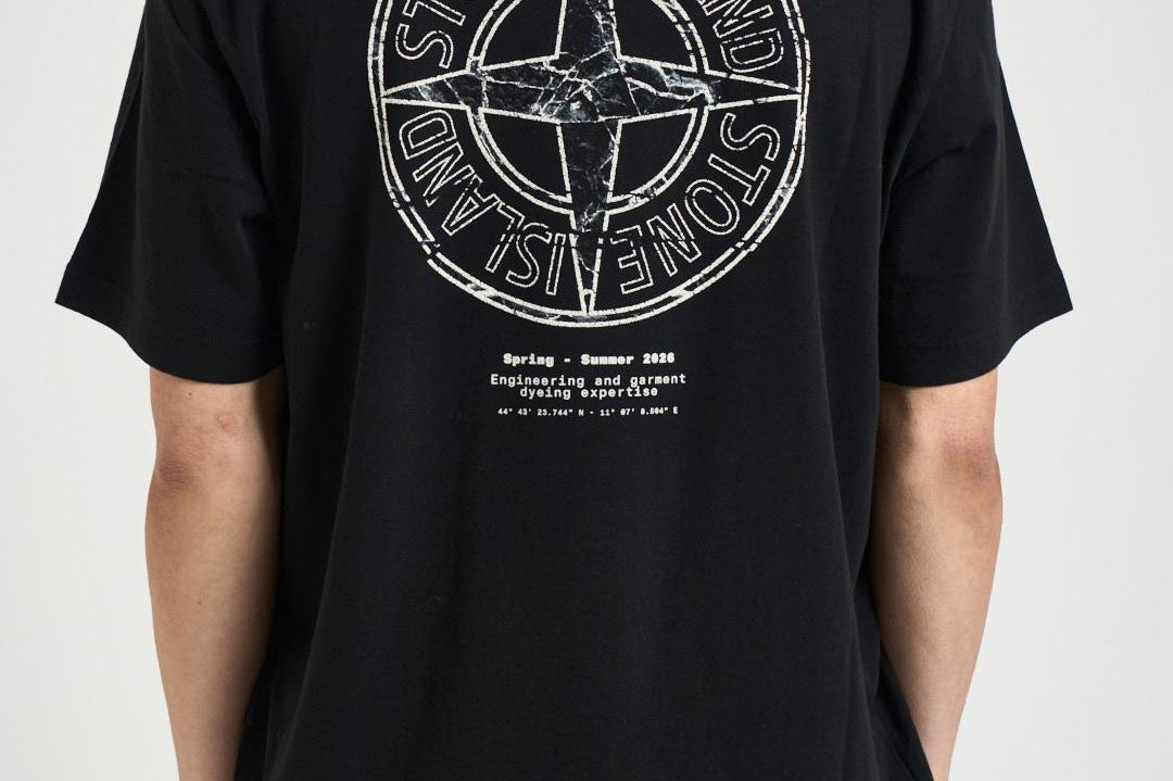 T-shirt uomo girocollo nera 2100001 S0285V0029 STONE ISLAND 
