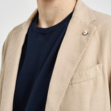 Giacca uomo monopetto beige 2837 651661 L.B.M. 