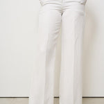 Pantalone donna wide-leg bianco 173874 D9469011 INCOTEX 