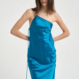 Abito donna lungo azzurro 626SS6815S OCEAN DANAME 