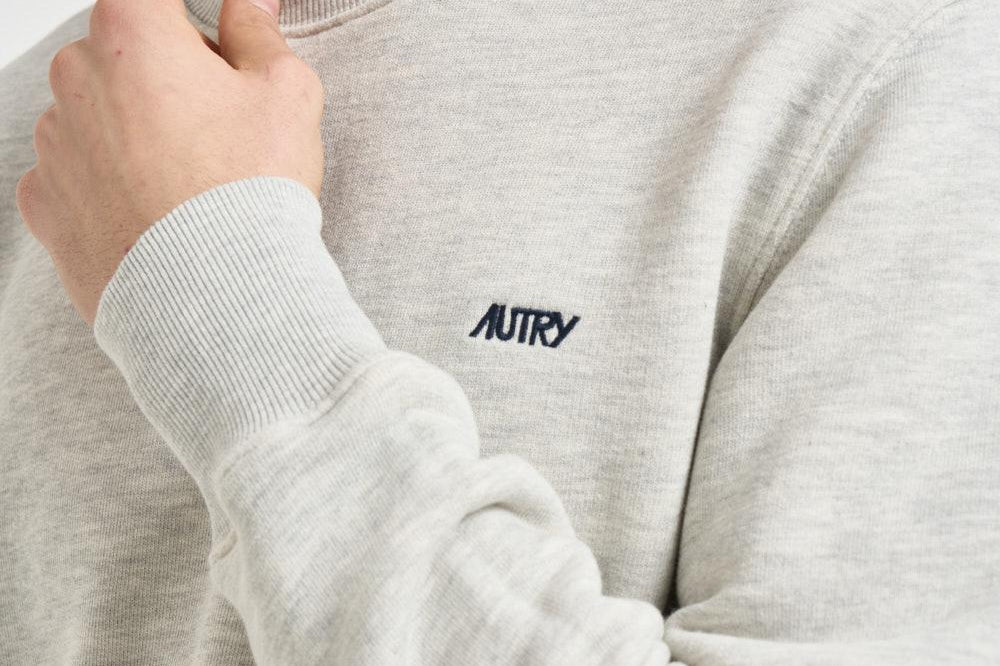 Felpa uomo girocollo grigia SWPM 001M AUTRY 