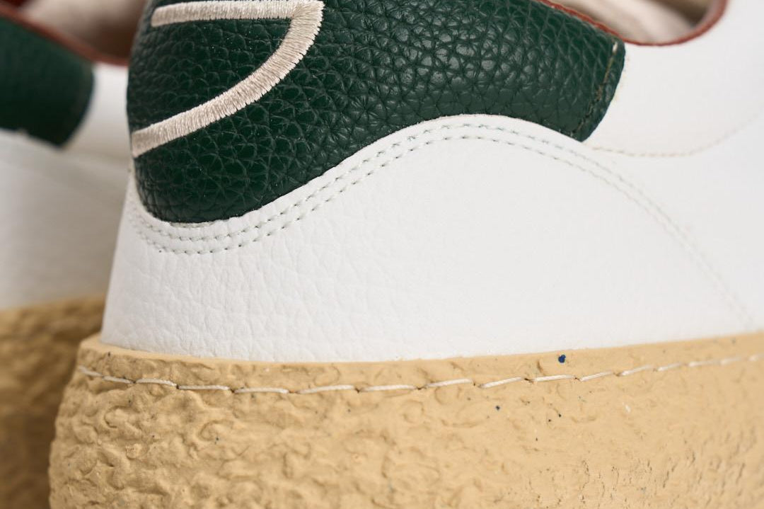 Sneakers donna Vintage Vegan Leather bianche e verdi PU101V020 VISCHIO PURAAI 