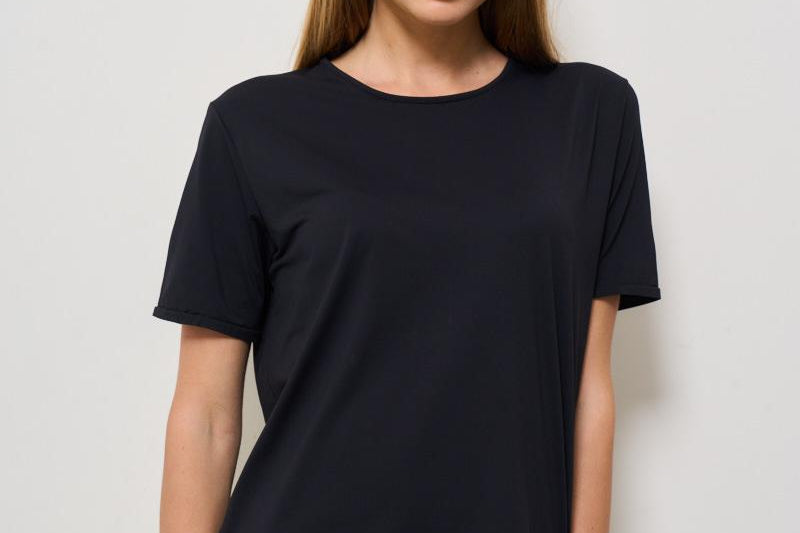 T-shirt donna girocollo nera 25700 10 RRD 