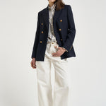 Blazer donna doppiopetto blu notte GWP00829 P00061950486 GOLDEN GOOSE 