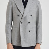 Giacca uomo doppiopetto in lana grigia 1SMC20K 070039P3041 TAGLIATORE 