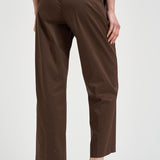 Pantalone donna dritto marrone SERENA CROP UB1465XBROWN BERWICH 