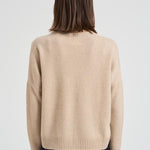 Maglione donna girocollo beige AMELIE 02ORGANIC KUJTEN 