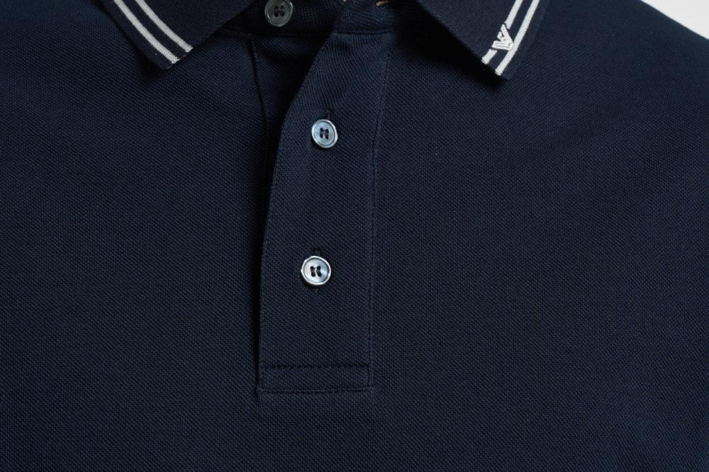Polo uomo blu e bianca EM005842 AF12955UB118 EMPORIO ARMANI 
