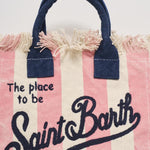 Borsa donna Colette a righe rosa COLETTE 03301H MC2 SAINT BARTH 