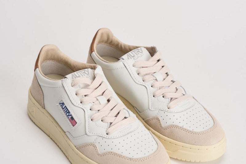 Sneakers donna Medalist panna, beige e cammello AULW LS02 AUTRY 
