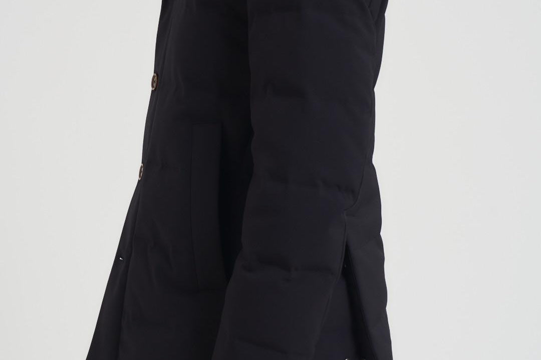 Piumino con cappuccio blu scuro F09MUCX581 18589 MONTECORE 