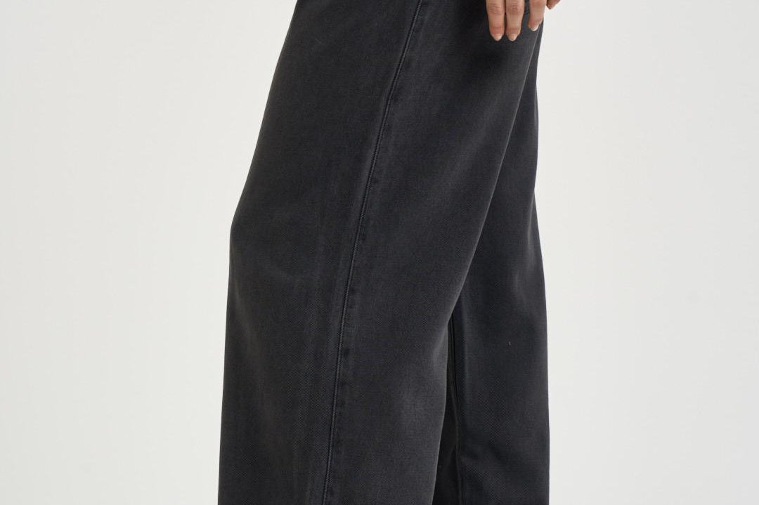 Jeans donna dritto in denim nero PA0554FA B1H07I02FK ISABEL MARANT 