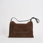 Borsa donna "Penelope" Slouch in suede testa di moro 000148 PALISSANDERSUEDE WANDLER 