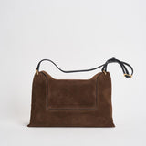 Borsa donna "Penelope" Slouch in suede testa di moro 000148 PALISSANDERSUEDE WANDLER 