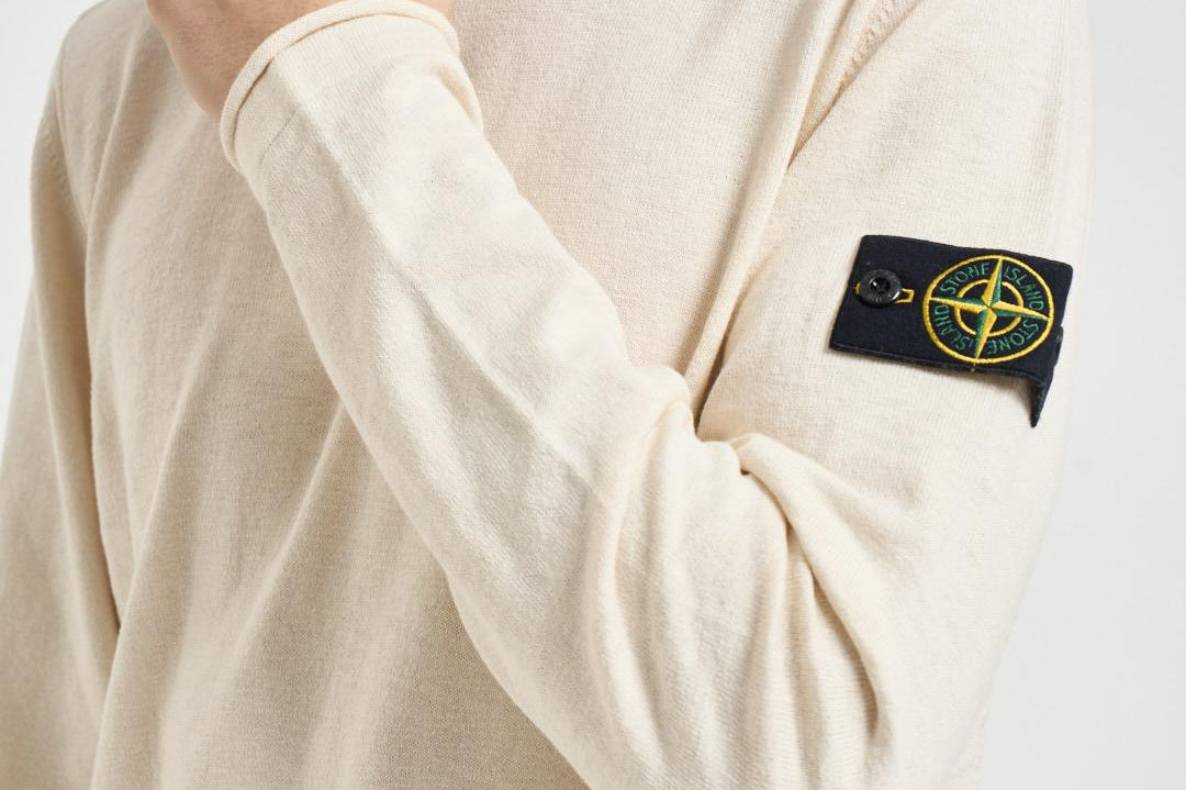 Maglia uomo girocollo panna 5100052 S00B0V0093 STONE ISLAND 