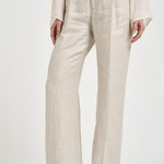 Pantalone donna con pinces panna SIMONA VT1502LT BEIGE BERWICH 