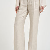 Pantalone donna con pinces panna SIMONA VT1502LT BEIGE BERWICH 
