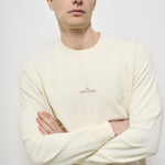 Felpa uomo girocollo panna 6100665 S0083V0093 STONE ISLAND 