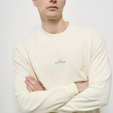 Felpa uomo girocollo panna 6100665 S0083V0093 STONE ISLAND 