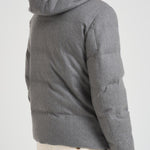 Piumino uomo trapuntato in lana grigio F09MUCX742 27795 MONTECORE 