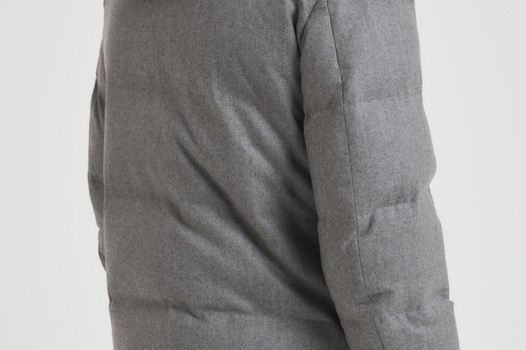 Piumino uomo trapuntato in lana grigio F09MUCX742 27795 MONTECORE 