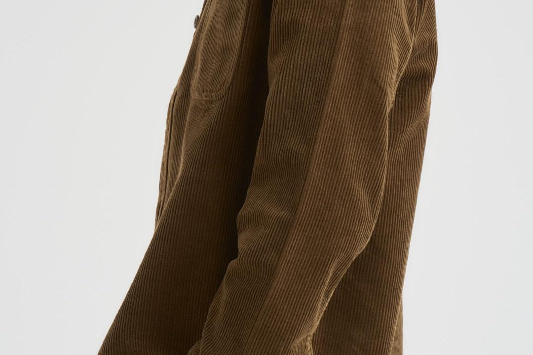 Overshirt uomo in velluto a coste militare 1000541 537 LES DEUX 