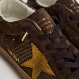 Sneakers donna Superstar in suede marrone GWF00102 F00810055736 GOLDEN GOOSE 