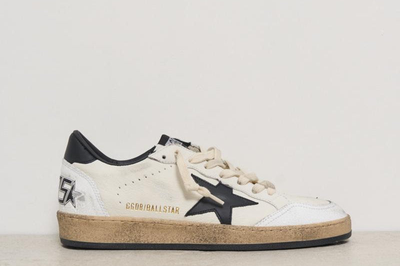 Sneakers uomo Ball Star con talloncino nero GMF00117 F00377110283 GOLDEN GOOSE 