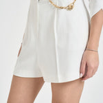 Short donna con catena bianco SH005 360 ELISABETTA FRANCHI 