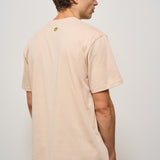 T-shirt uomo girocollo beige ATH084 092 BARROW 