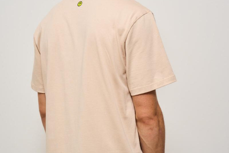 T-shirt uomo girocollo beige ATH084 092 BARROW 