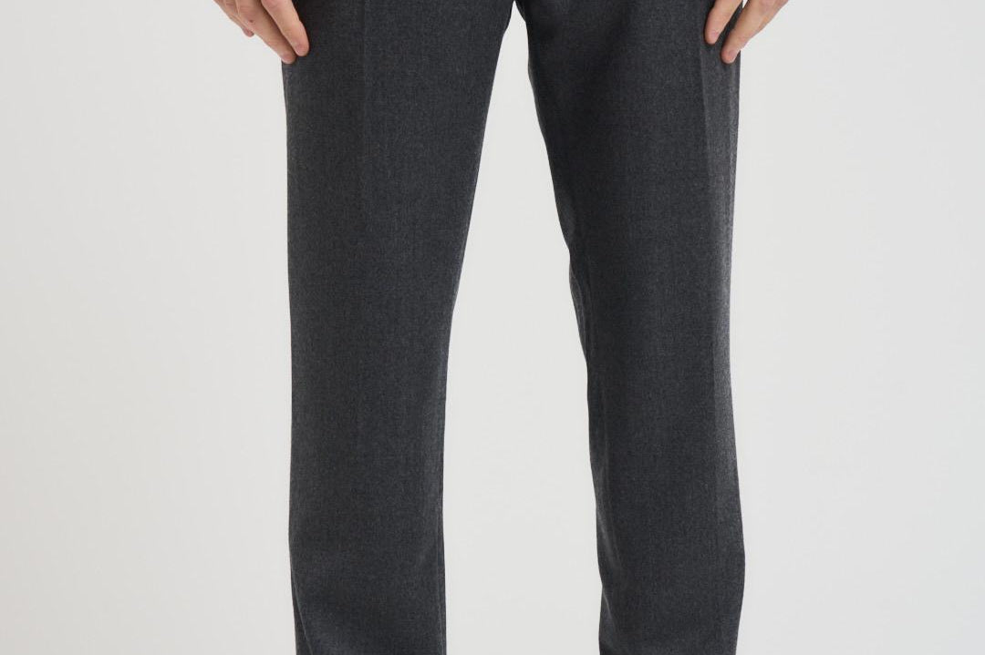 Pantalone uomo chino grigio scuro RETRO RD5470DK GREY BERWICH 