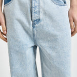 Jeans uomo gamba dritta in denim chiaro BP201 CO123LBE DROLE DE MONSIEUR 
